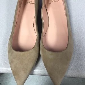 J. Crew Suede Pointed Toe Flat Size 8.5